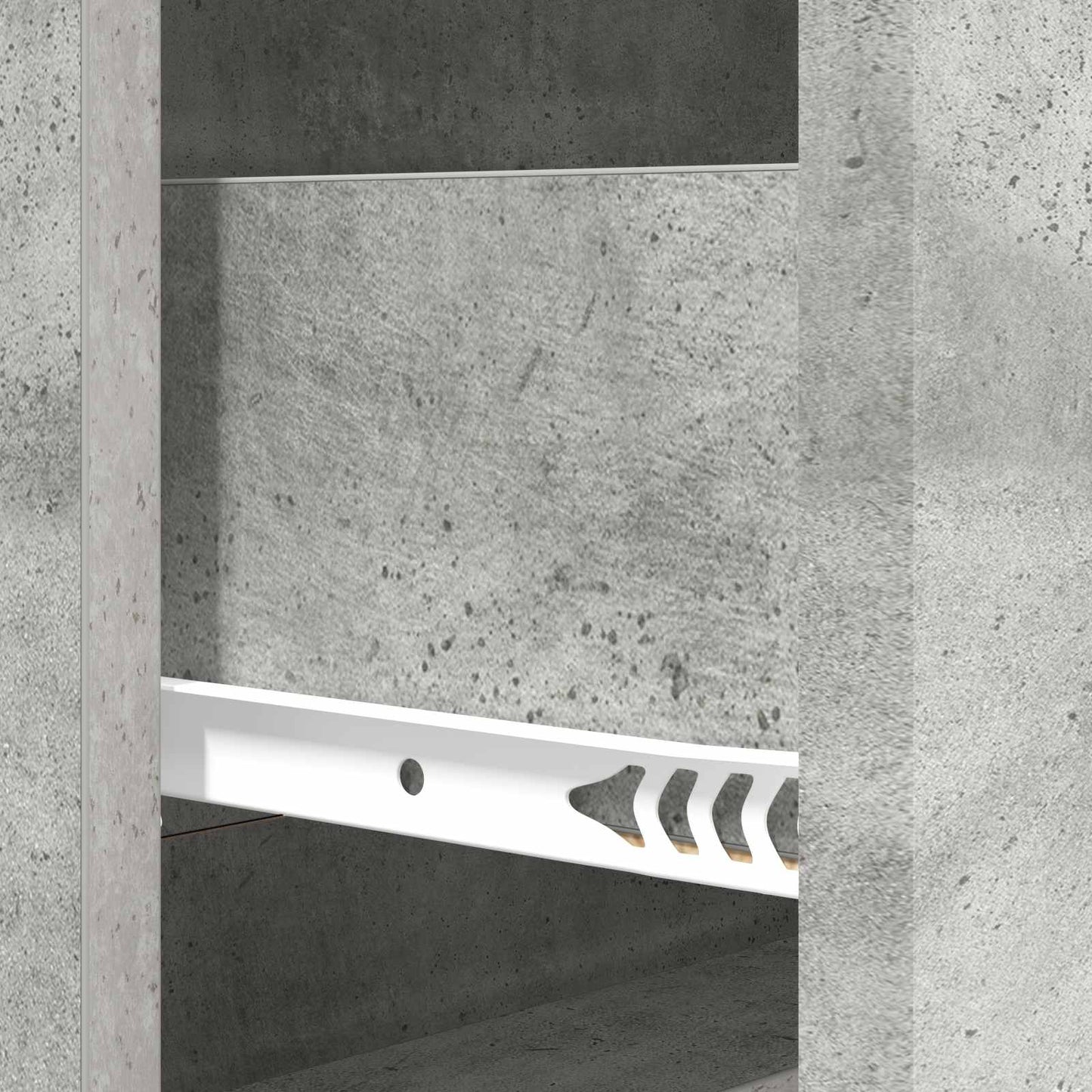 Skuffeskap Betonggrå 66 x 34,5 x 90 cm Konstruert tre