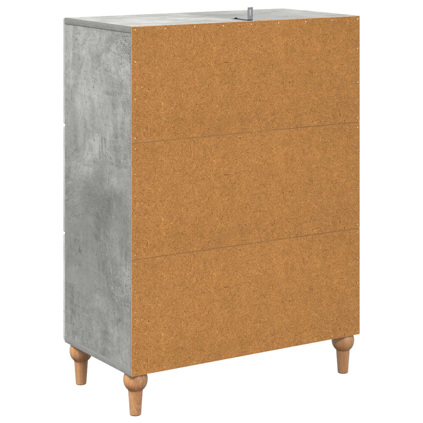Skuffeskap Betonggrå 66 x 34,5 x 90 cm Konstruert tre