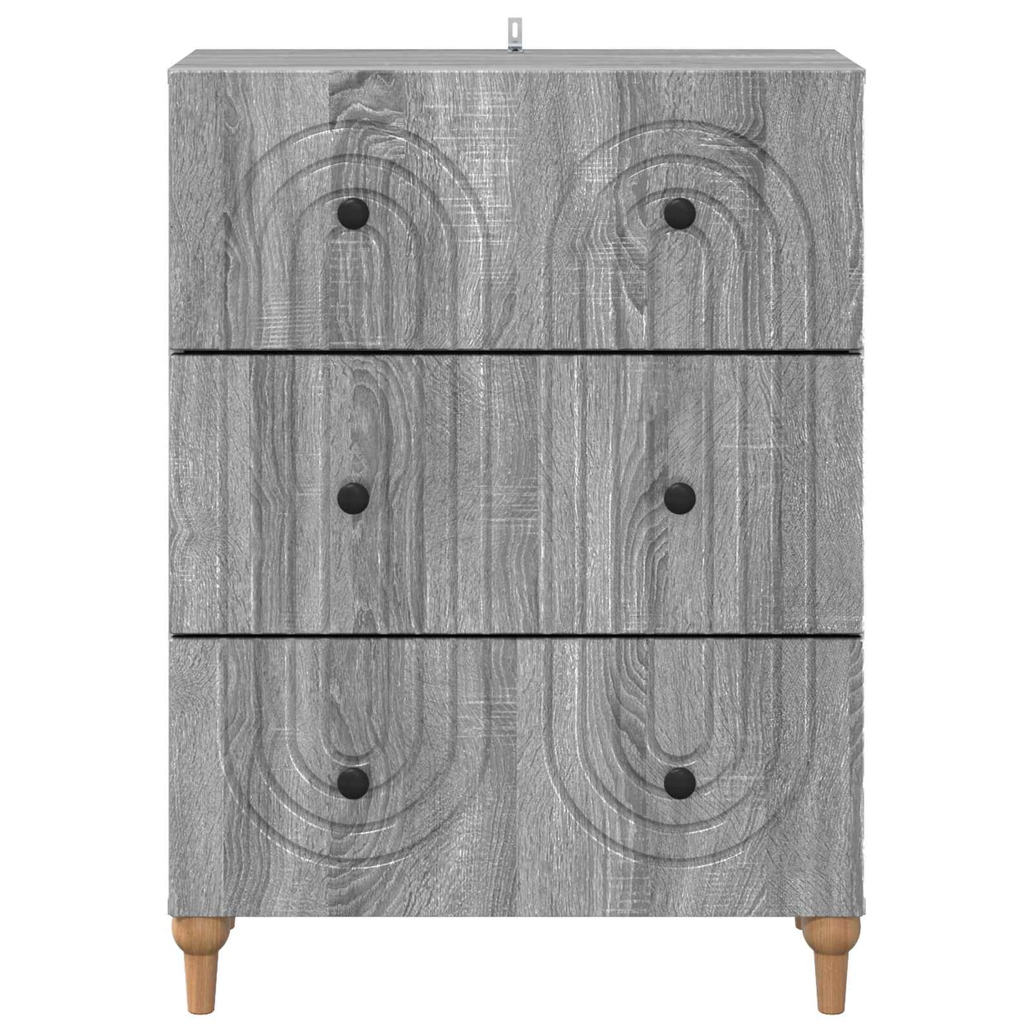 Skuffeskap Grå sonoma 66 x 34,5 x 90 cm Konstruert tre