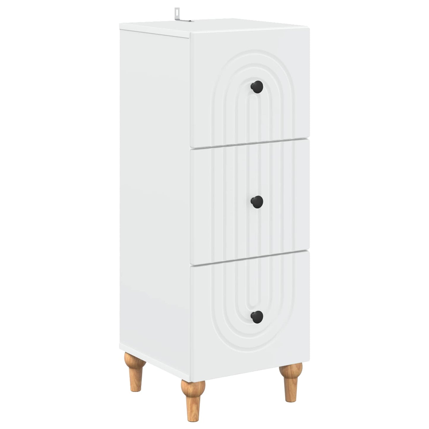 Skuffeskap Hvit 33 x 34,5 x 90 cm Konstruert tre