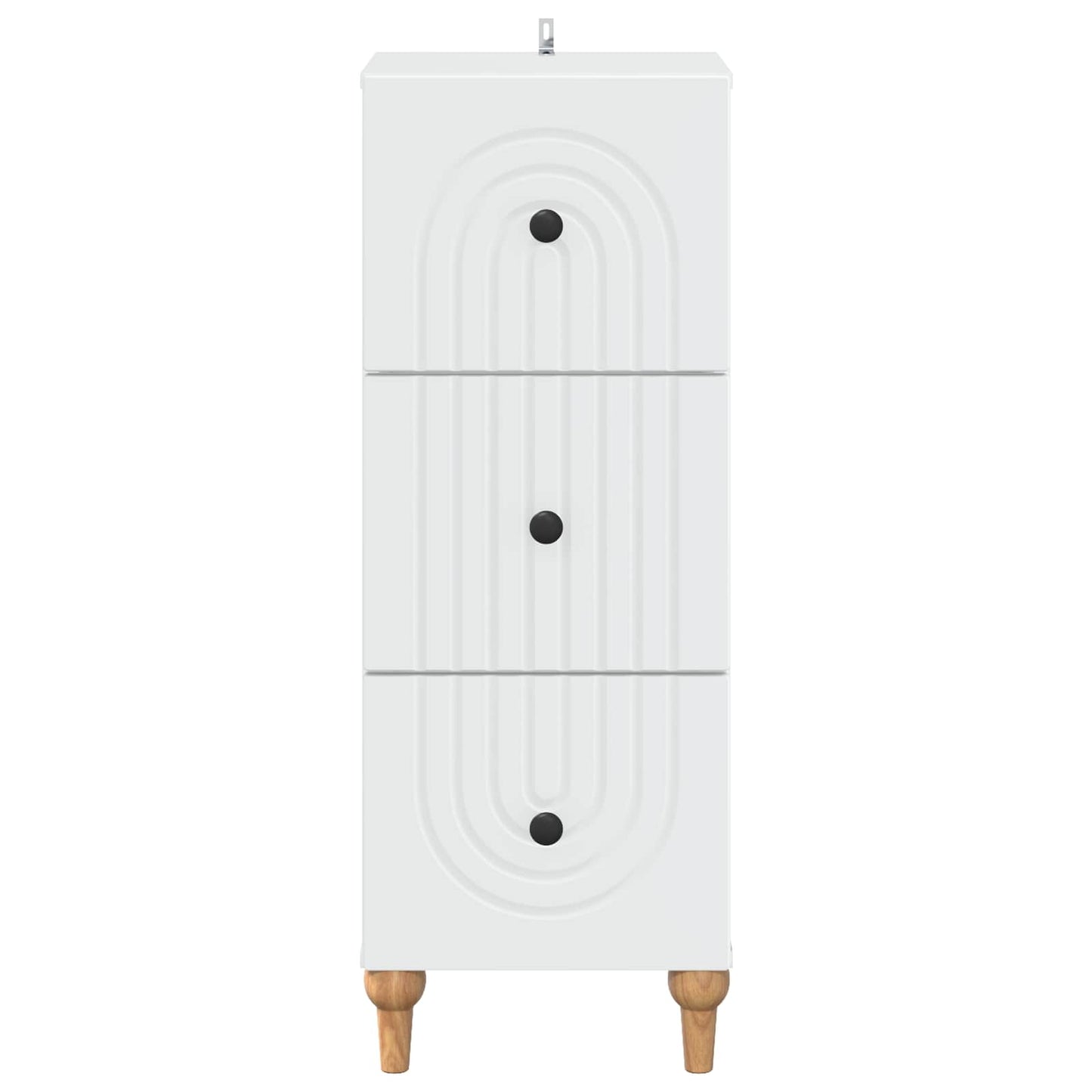 Skuffeskap Hvit 33 x 34,5 x 90 cm Konstruert tre
