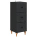 Skuffeskap Svart 33 x 34,5 x 90 cm Konstruert tre