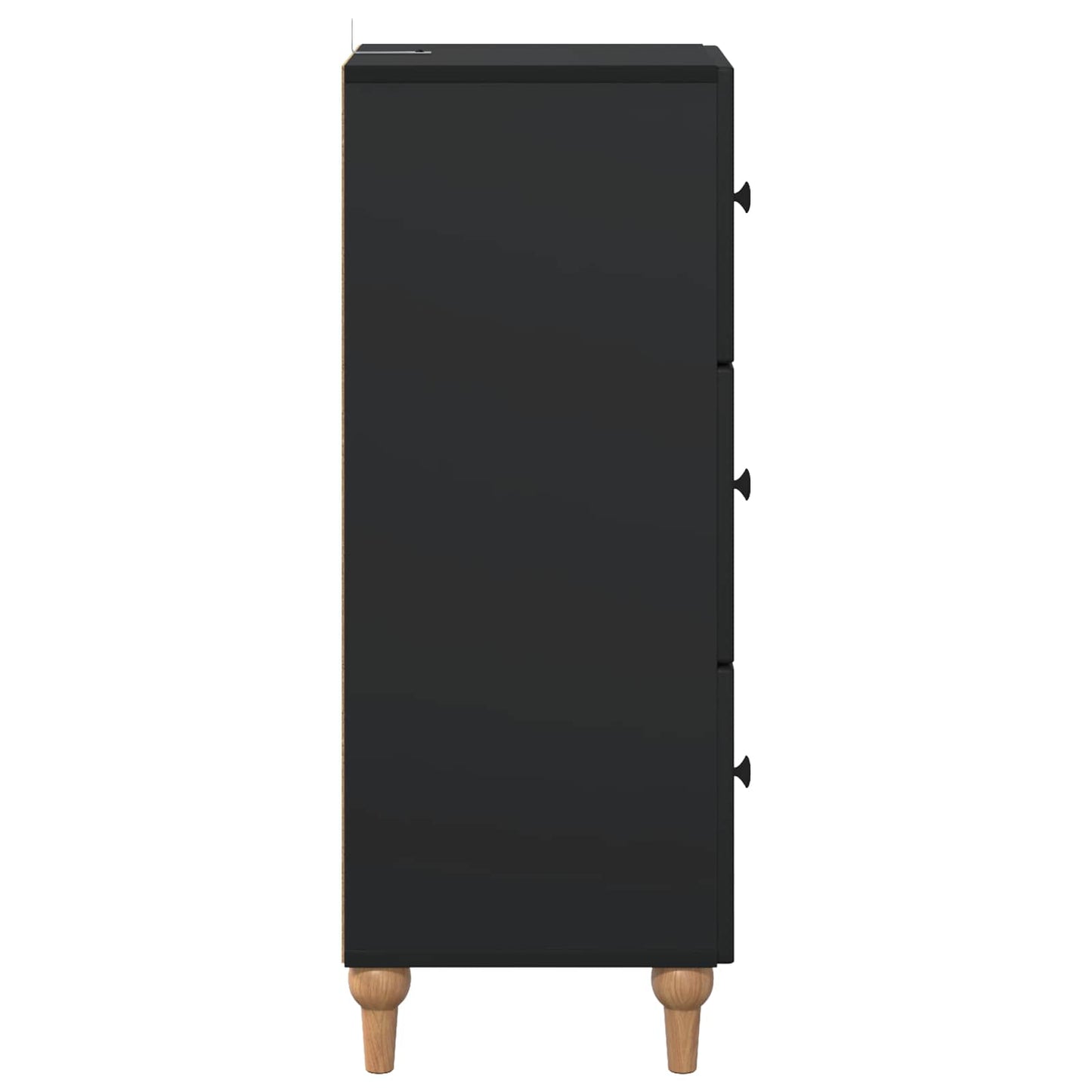 Skuffeskap Svart 33 x 34,5 x 90 cm Konstruert tre