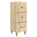 Skuffeskap Sonoma eik 33 x 34,5 x 90 cm Konstruert tre