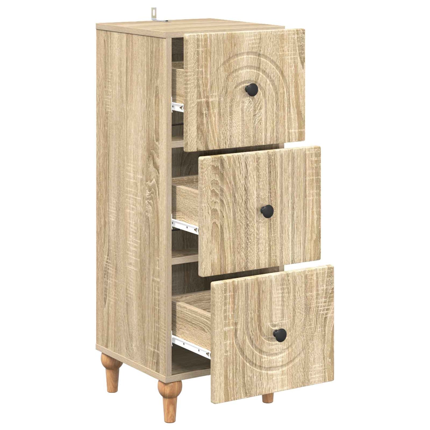 Skuffeskap Sonoma eik 33 x 34,5 x 90 cm Konstruert tre