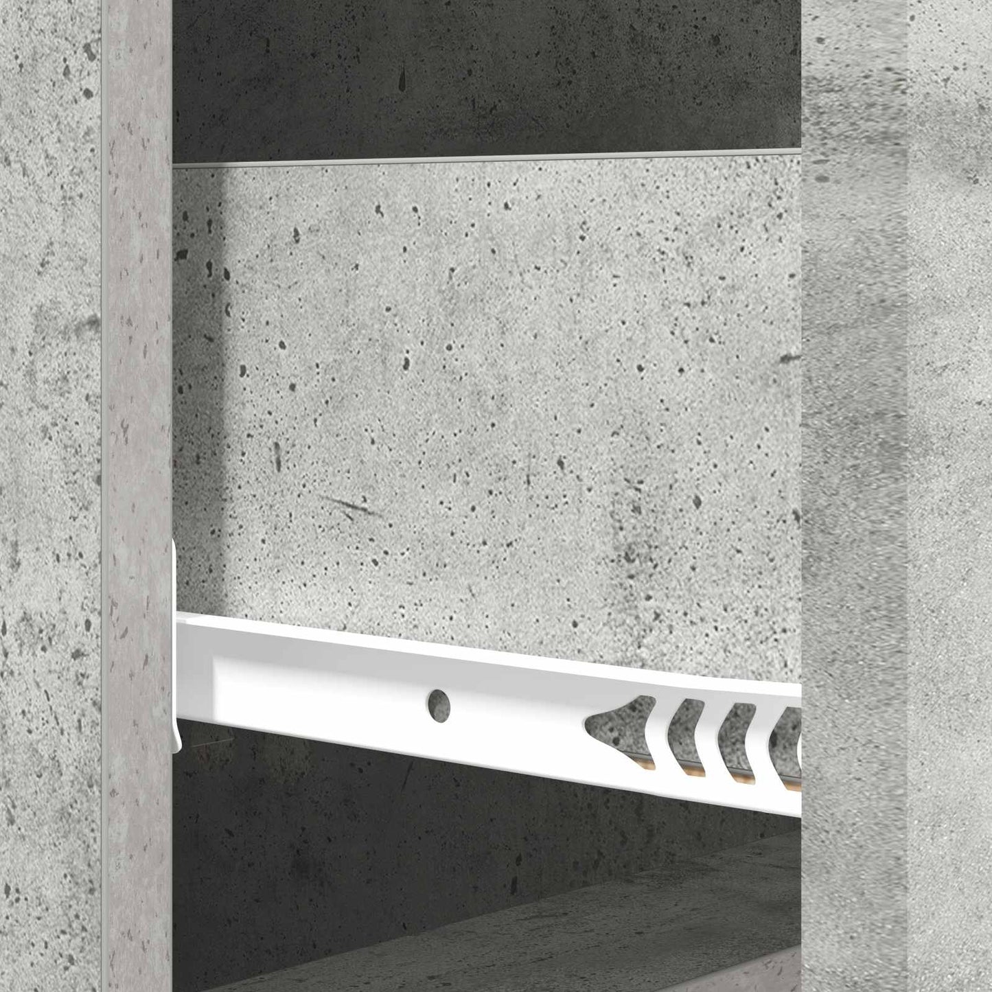 Skuffeskap Betonggrå 33 x 34,5 x 90 cm Konstruert tre