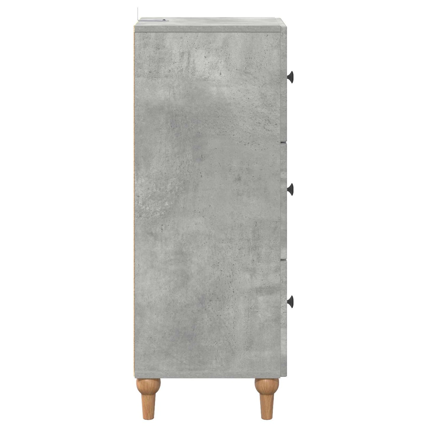 Skuffeskap Betonggrå 33 x 34,5 x 90 cm Konstruert tre