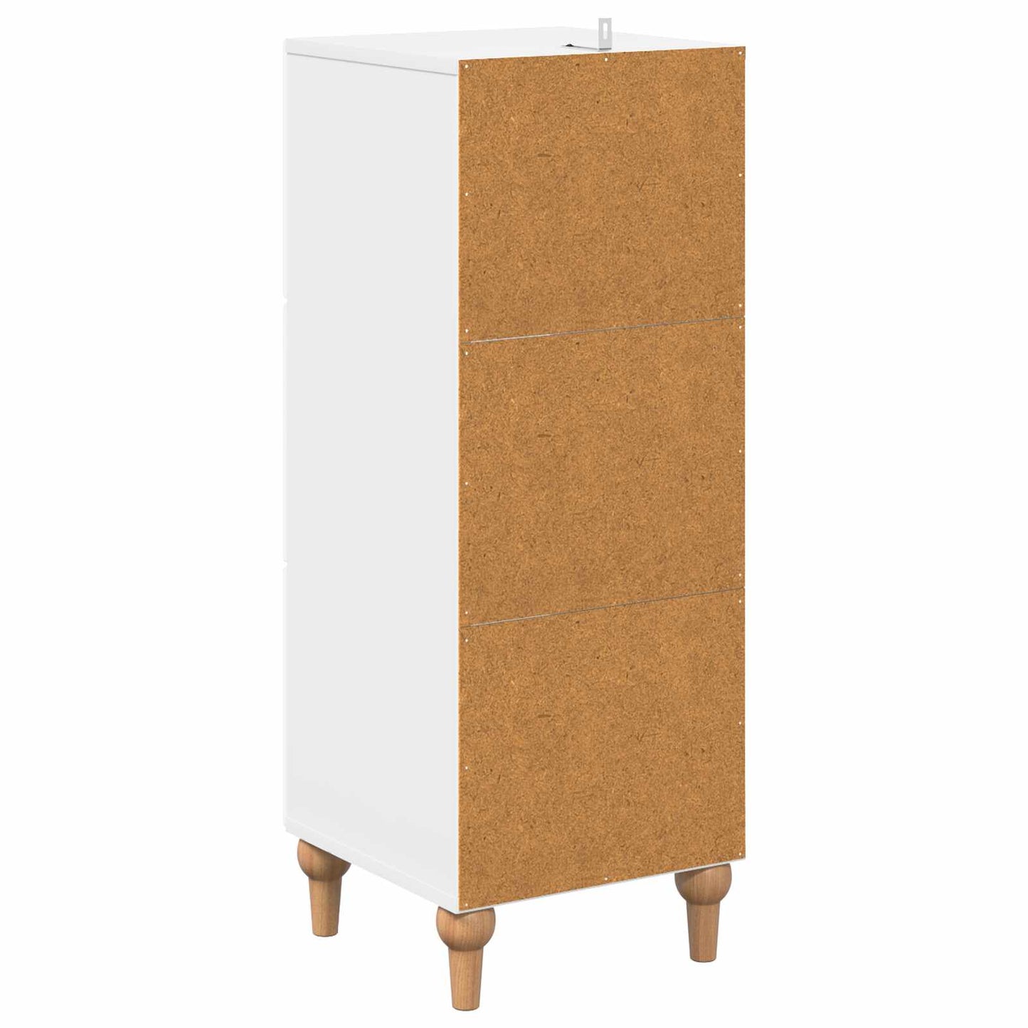 Skuffeskap Høgglans hvit 33 x 34,5 x 90 cm Konstruert tre