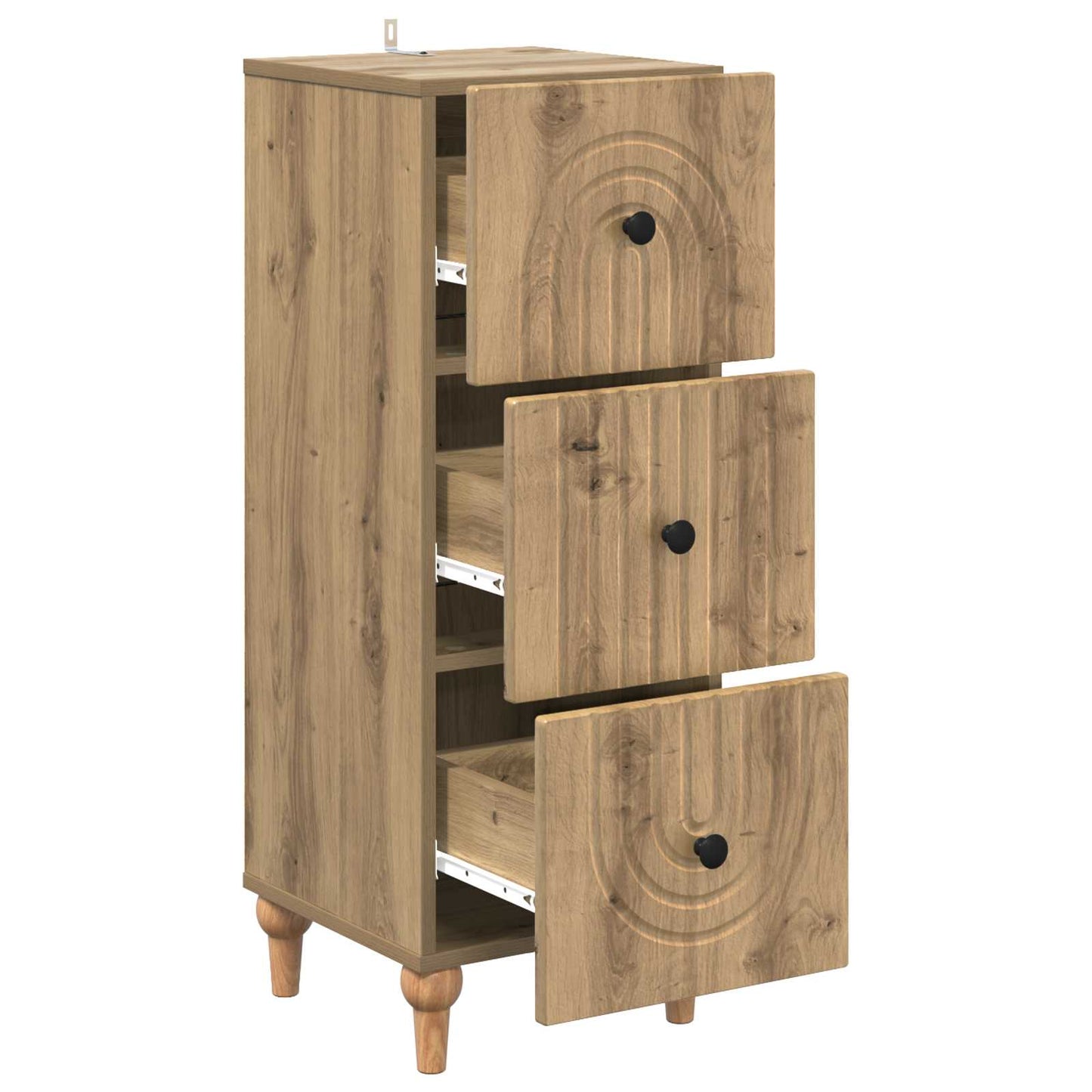 Skuffeskap Artisan eik 33 x 34,5 x 90 cm Konstruert tre