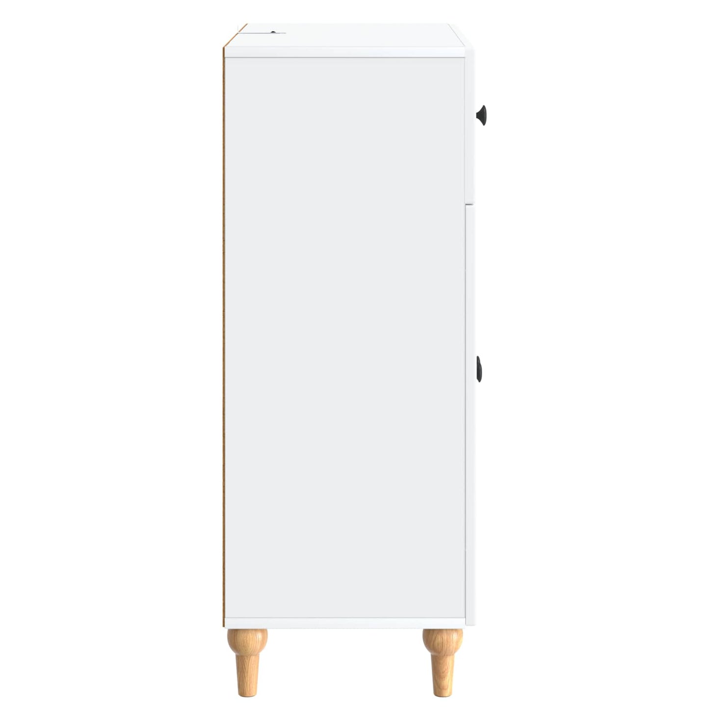 Serviesskap med skuff Hvit 66 x 34,5 x 90 cm Konstruert tre