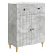Serviesskap Betonggrå 66 x 34,5 x 90 cm Konstruert tre