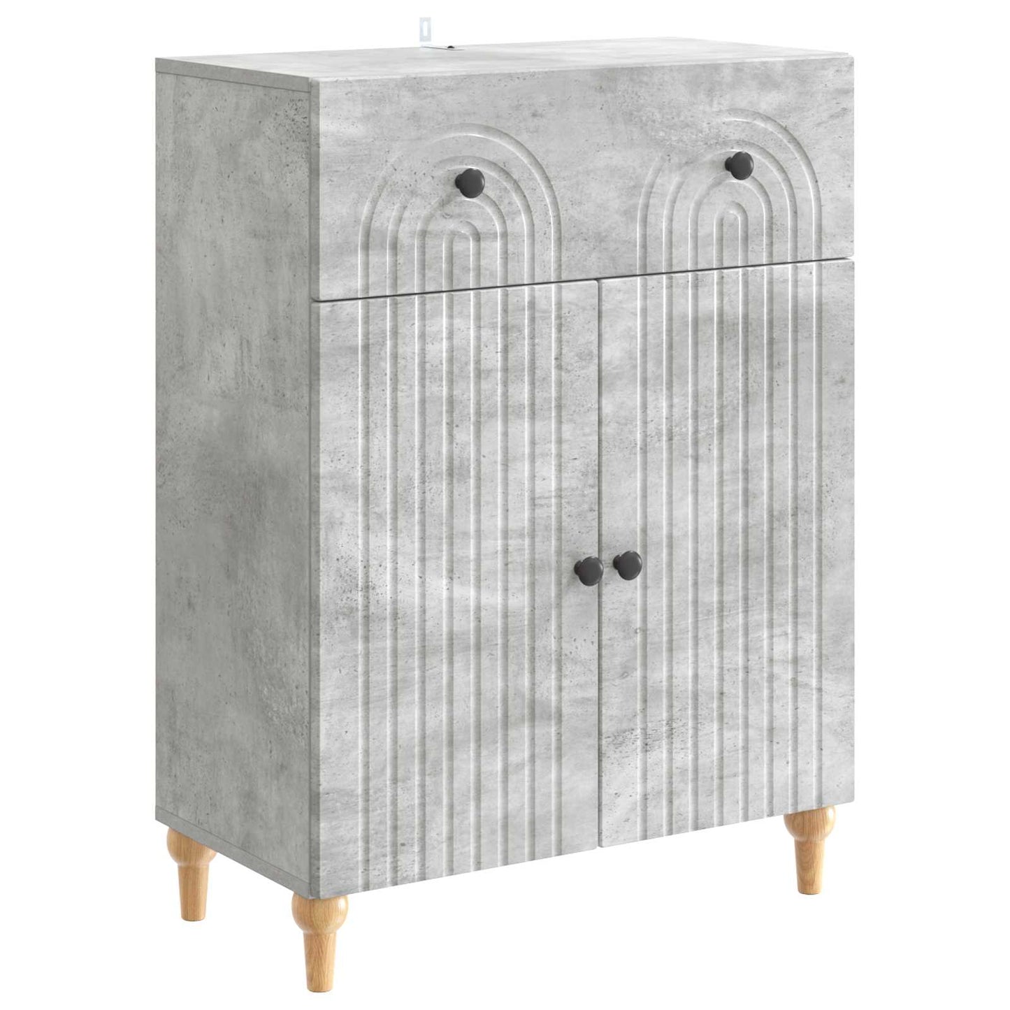Serviesskap Betonggrå 66 x 34,5 x 90 cm Konstruert tre