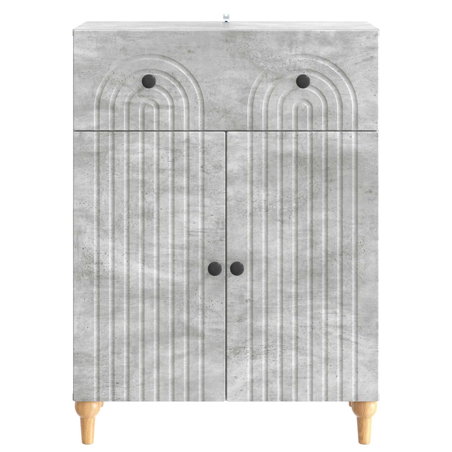 Serviesskap Betonggrå 66 x 34,5 x 90 cm Konstruert tre