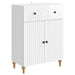 Serviesskap Høgglans hvit 66 x 34,5 x 90 cm Konstruert tre