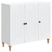 Serviesskap Hvit 89 x 34,5 x 80 cm Konstruert tre