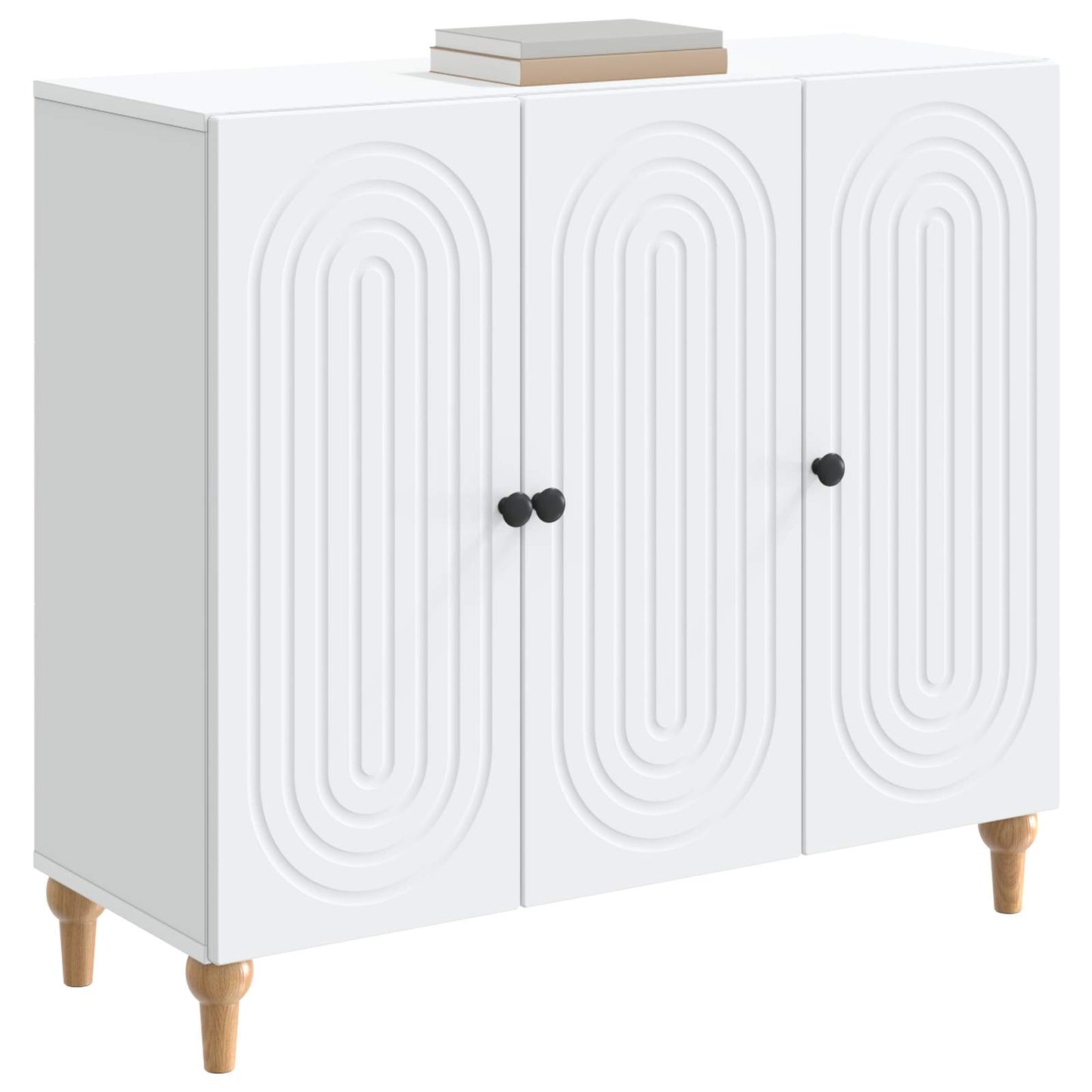 Serviesskap Hvit 89 x 34,5 x 80 cm Konstruert tre
