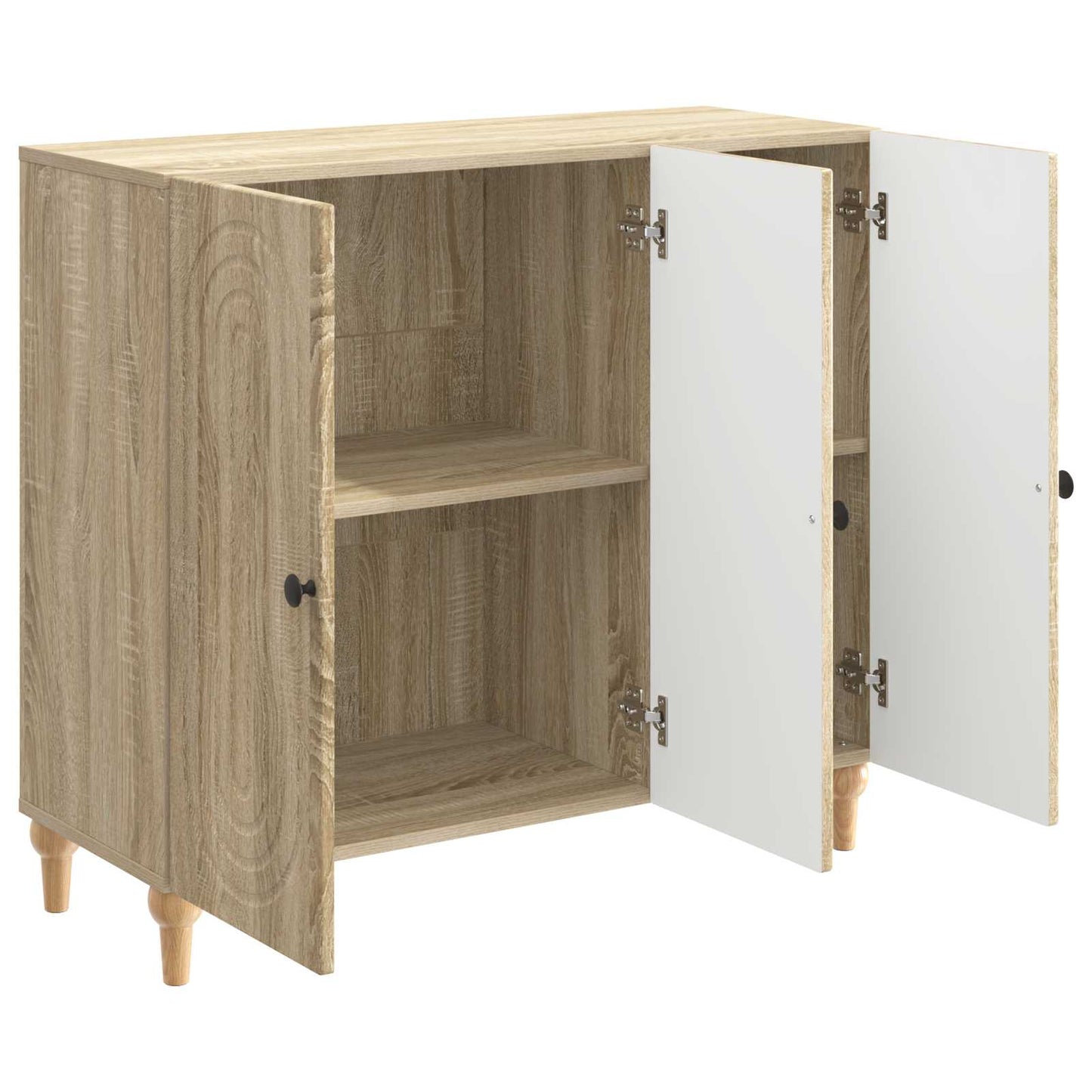 Serviesskap Sonoma eik 89 x 34,5 x 80 cm Konstruert tre