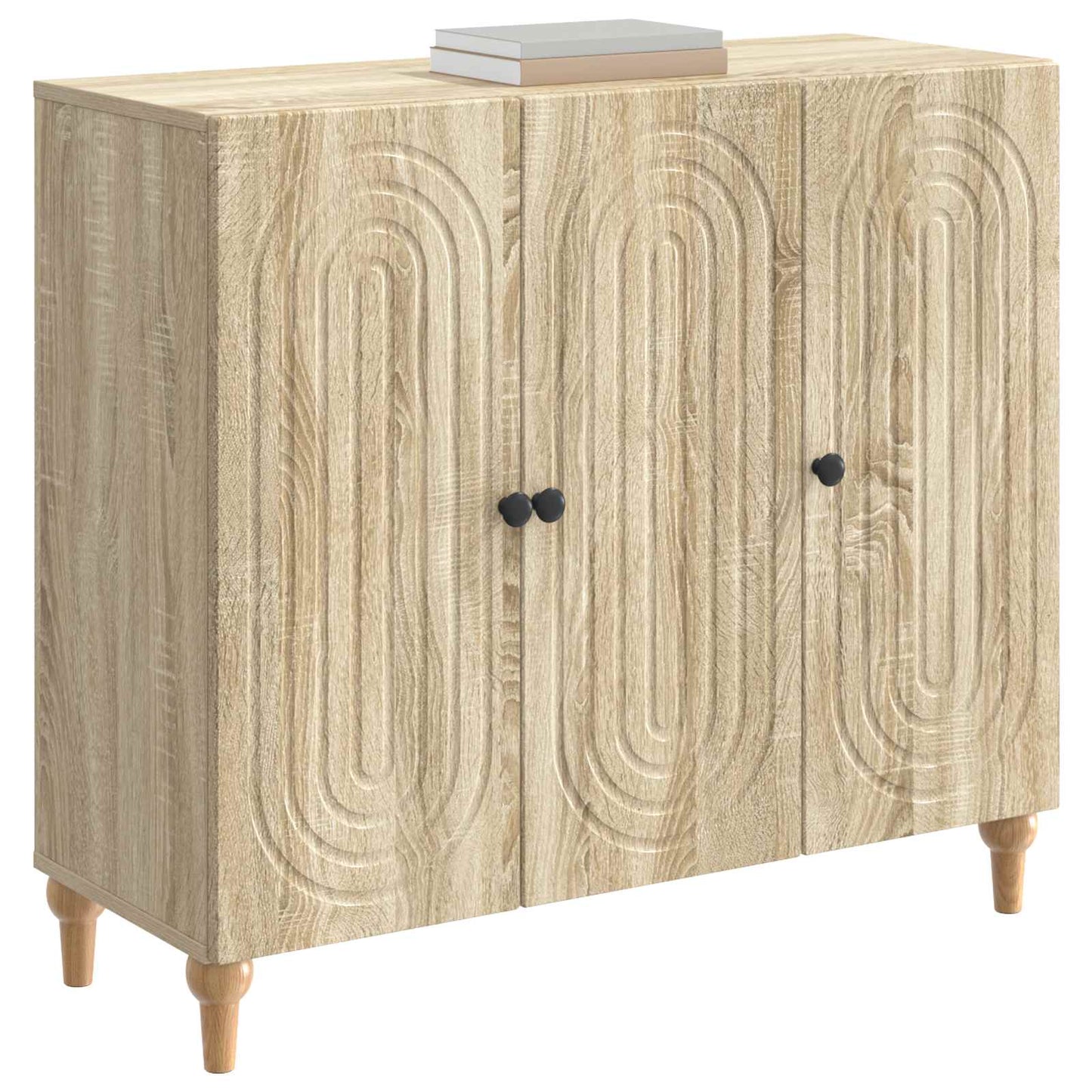 Serviesskap Sonoma eik 89 x 34,5 x 80 cm Konstruert tre
