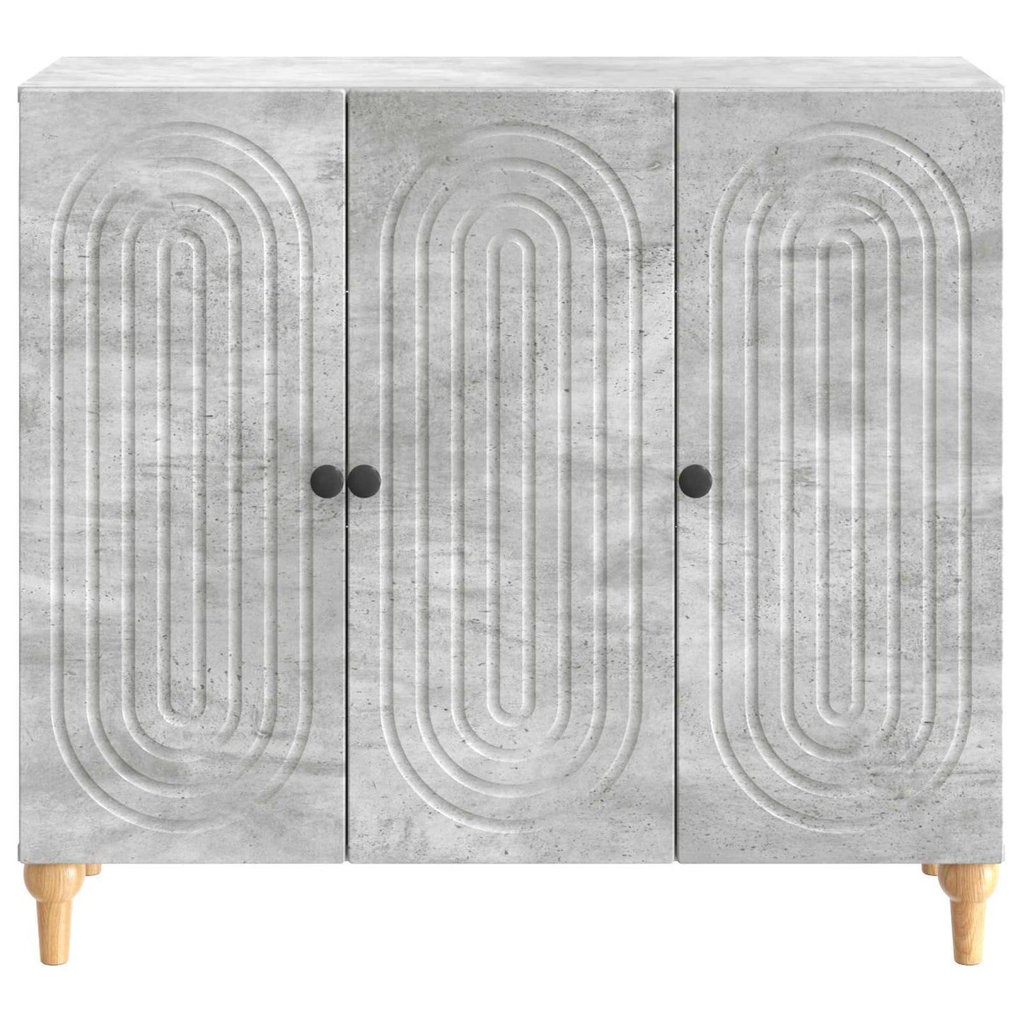 Serviesskap Betonggrå 89 x 34,5 x 80 cm Konstruert tre