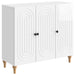 Serviesskap Høgglans hvit 89 x 34,5 x 80 cm Konstruert tre