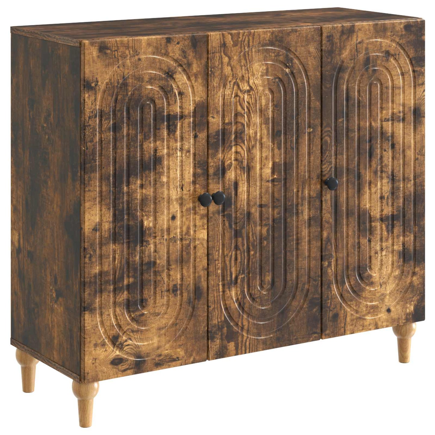 Serviesskap Røkt Eik 89 x 34,5 x 80 cm Konstruert tre