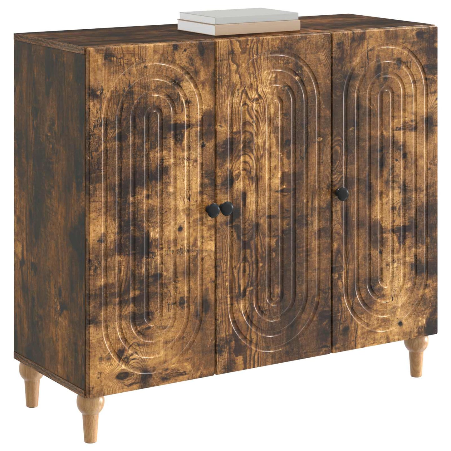 Serviesskap Røkt Eik 89 x 34,5 x 80 cm Konstruert tre