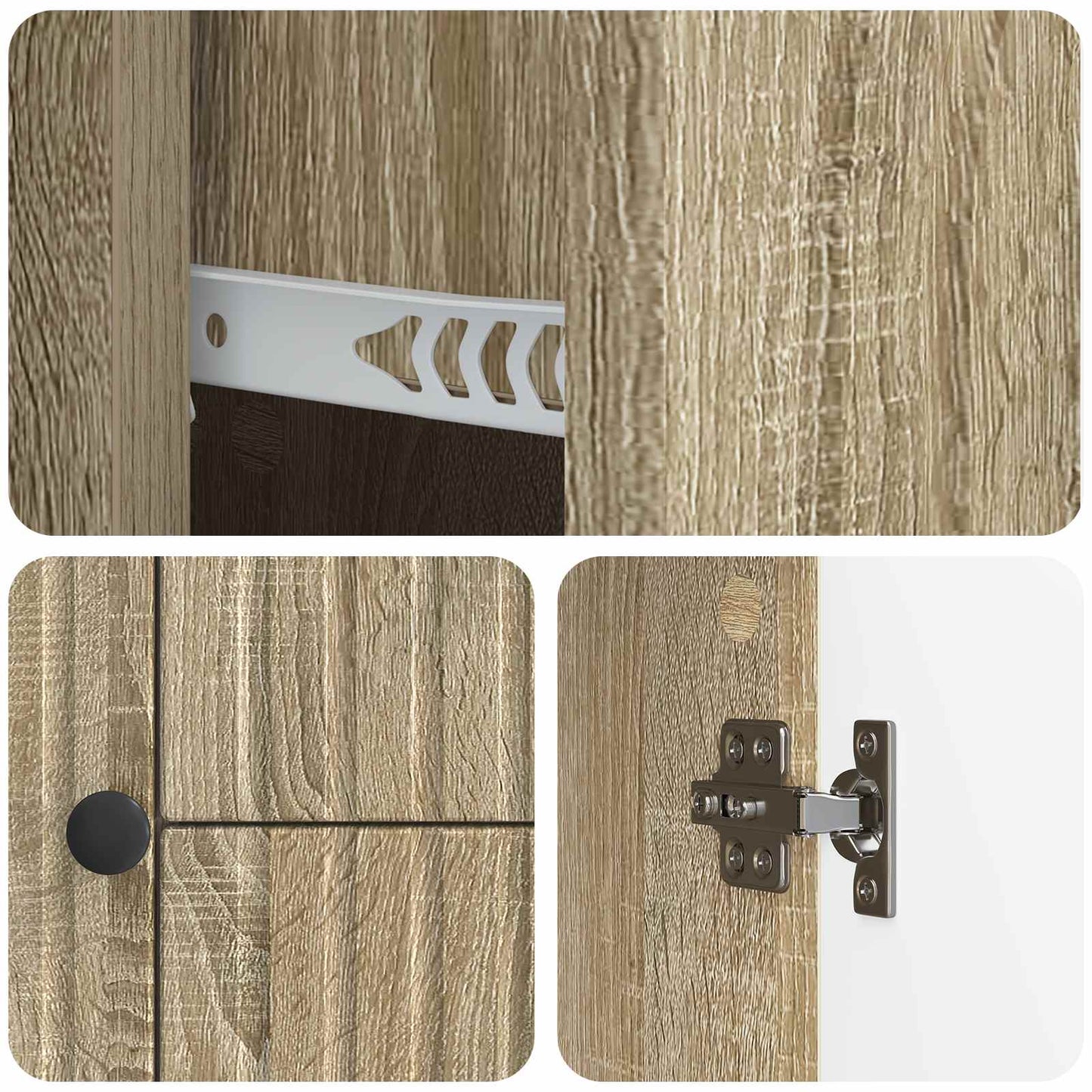 TV-skap med skuff Sonoma eik 89 x 34,5 x 60 cm Konstruert tre