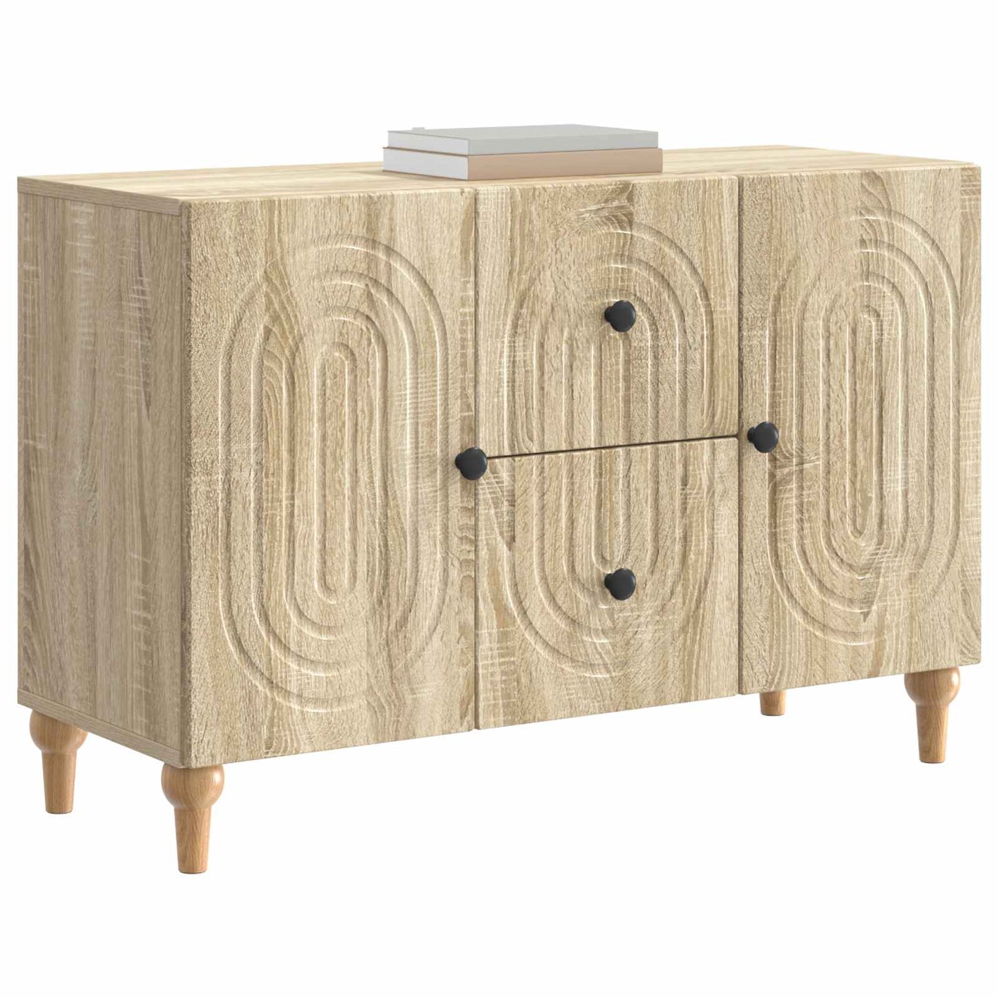 TV-skap med skuff Sonoma eik 89 x 34,5 x 60 cm Konstruert tre