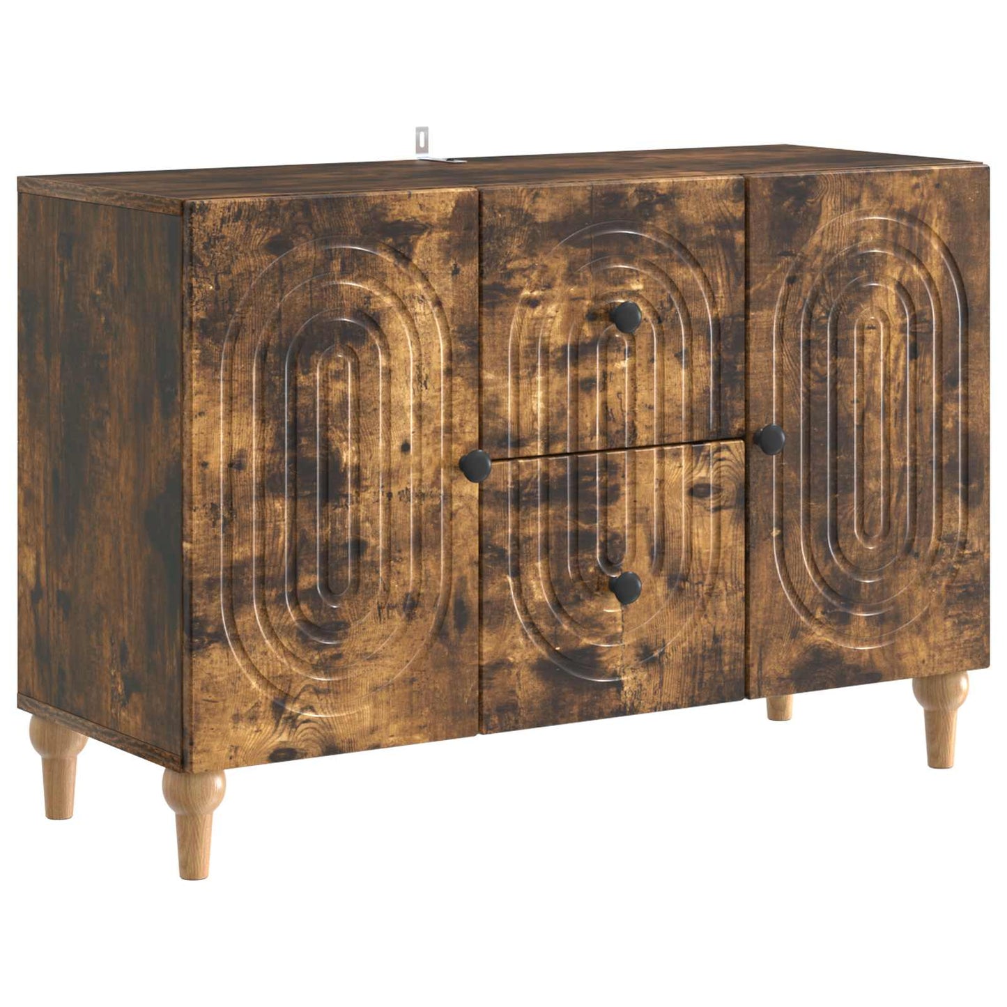 TV-skap Røkt Eik 89 x 34,5 x 60 cm Konstruert tre
