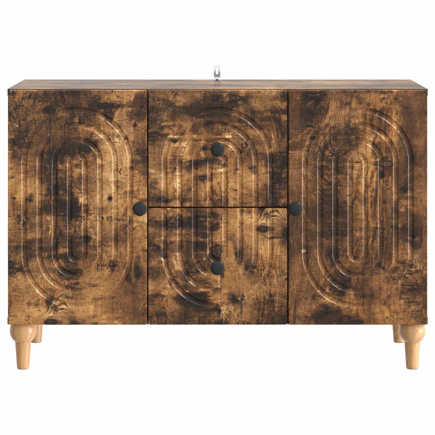 TV-skap Røkt Eik 89 x 34,5 x 60 cm Konstruert tre