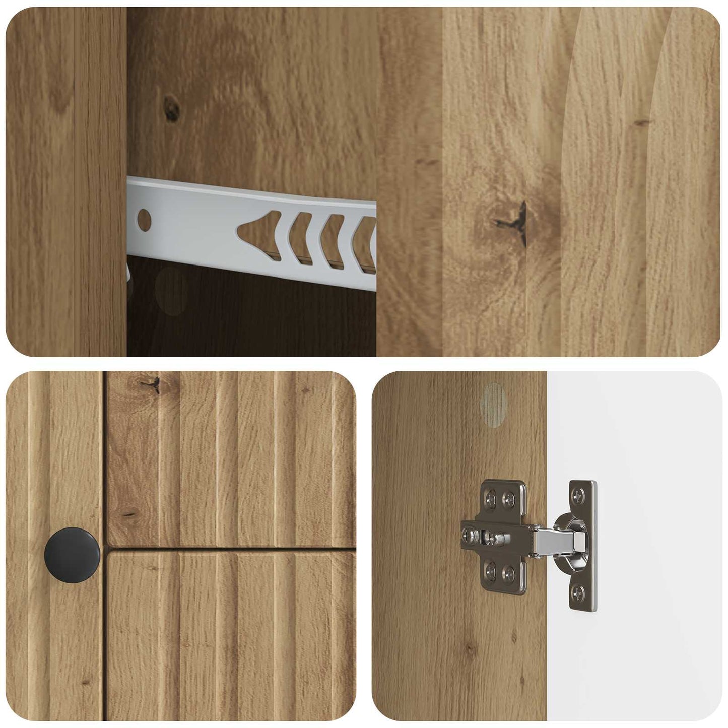 TV-skap med skuff Artisan eik 89 x 34,5 x 60 cm Konstruert tre