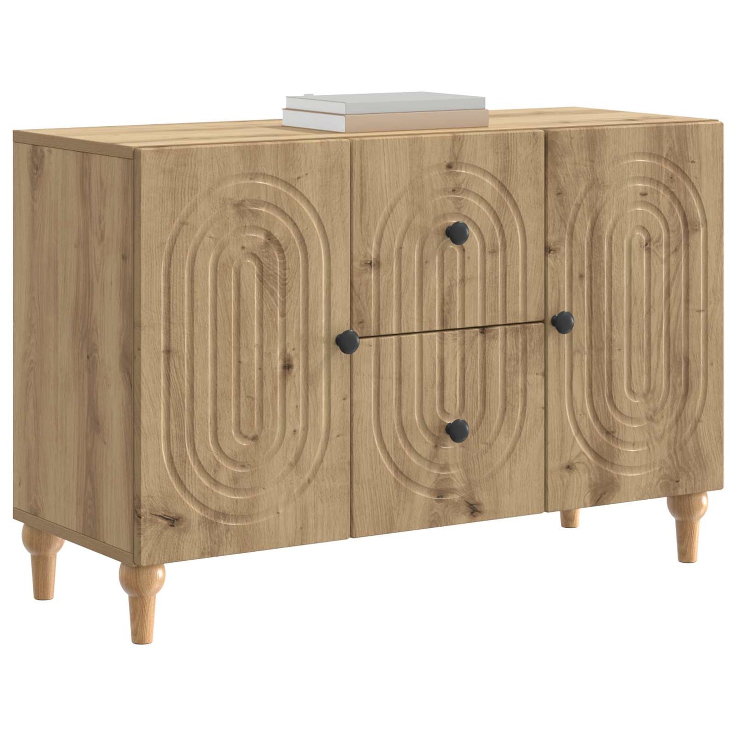 TV-skap med skuff Artisan eik 89 x 34,5 x 60 cm Konstruert tre