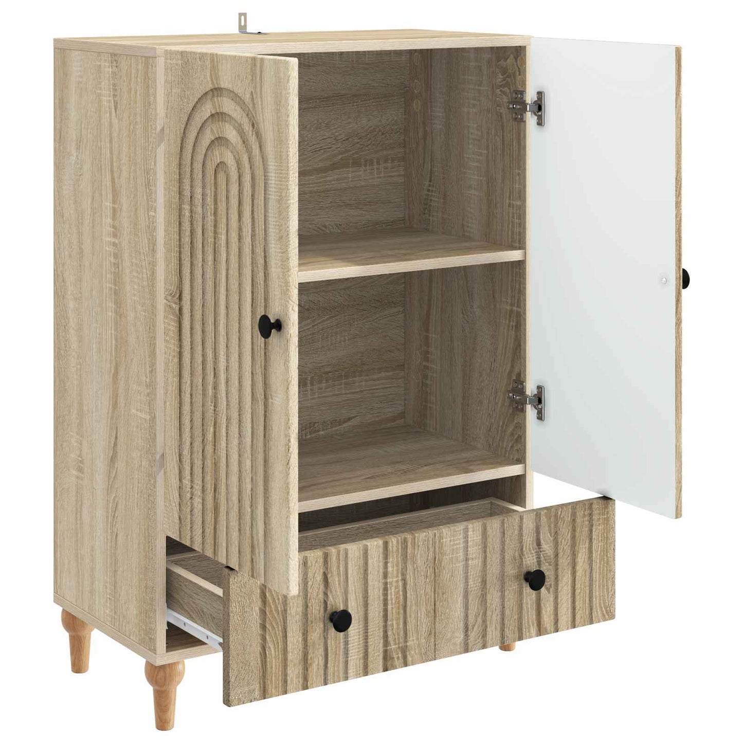 Serviesskap Sonoma eik 66 x 34,5 x 95 cm Konstruert tre