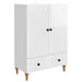 Serviesskap Høgglans hvit 66 x 34,5 x 95 cm Konstruert tre