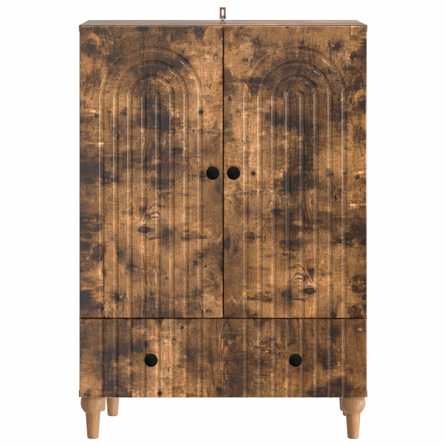 Serviesskap med skuff Røkt Eik 66 x 34,5 x 95 cm Konstruert tre