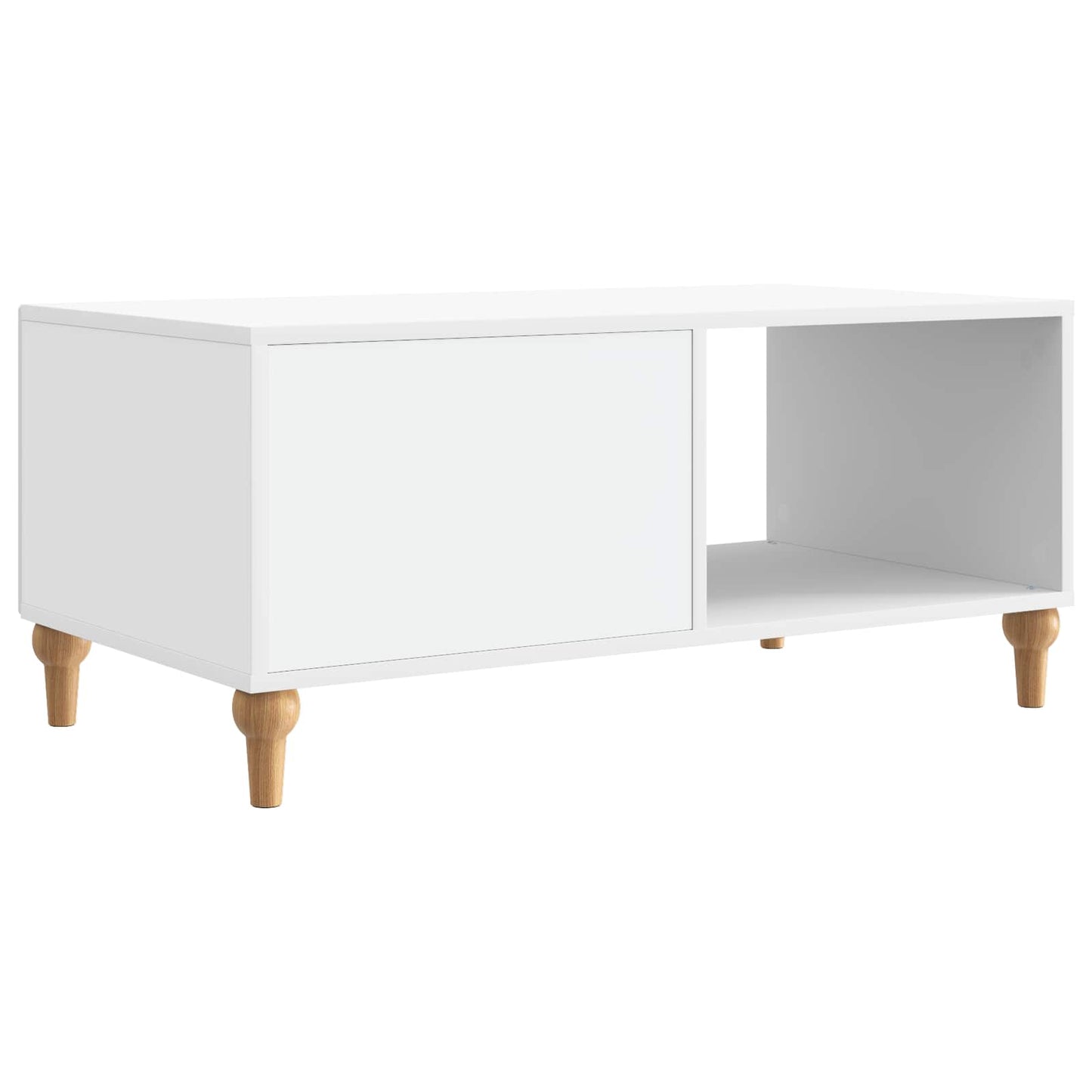 Kaffebord Hvit 90 x 50 x 40 cm Konstruert tre