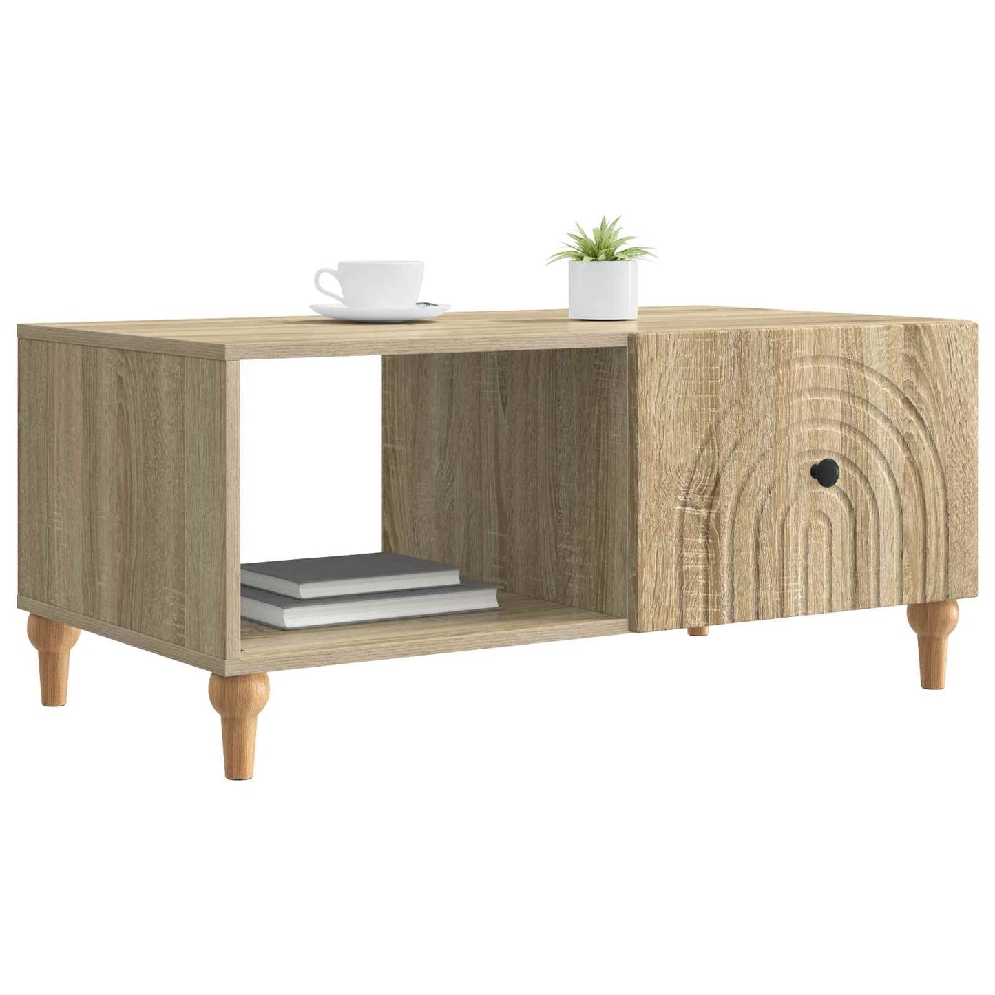 Kaffebord Sonoma eik 90 x 50 x 40 cm Konstruert tre
