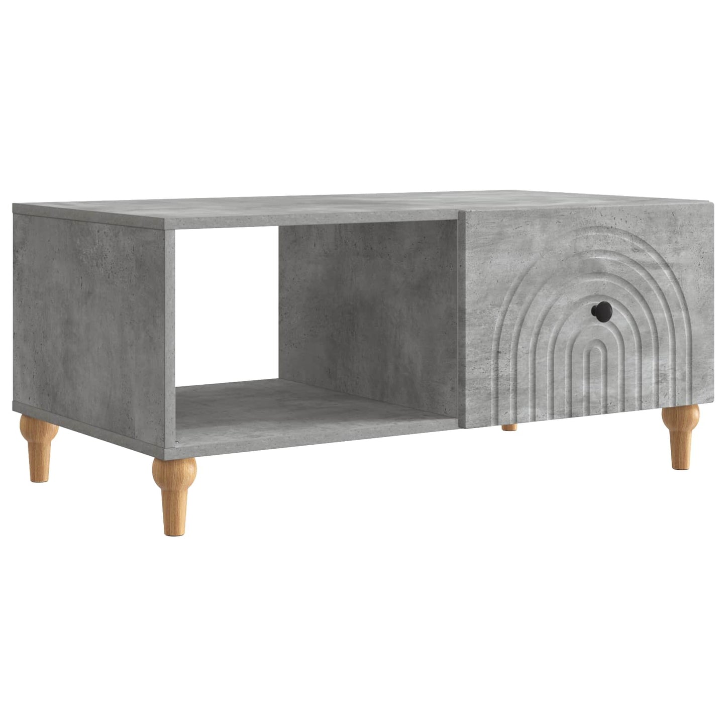 Kaffebord Betonggrå 90 x 50 x 40 cm Konstruert tre