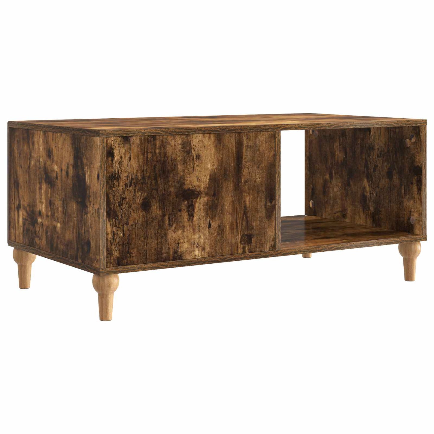 Kaffebord Røkt Eik 90 x 50 x 40 cm Konstruert tre