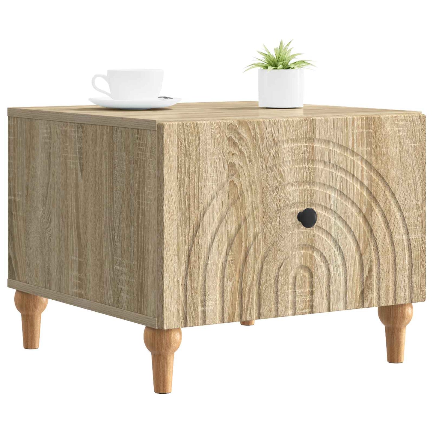 Kaffebord med skuff Sonoma eik 49 x 50 x 40 cm Konstruert tre