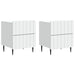 Nattbordskap 2 pcs Hvit 43 x 34,5 x 49,5 cm Konstruert tre