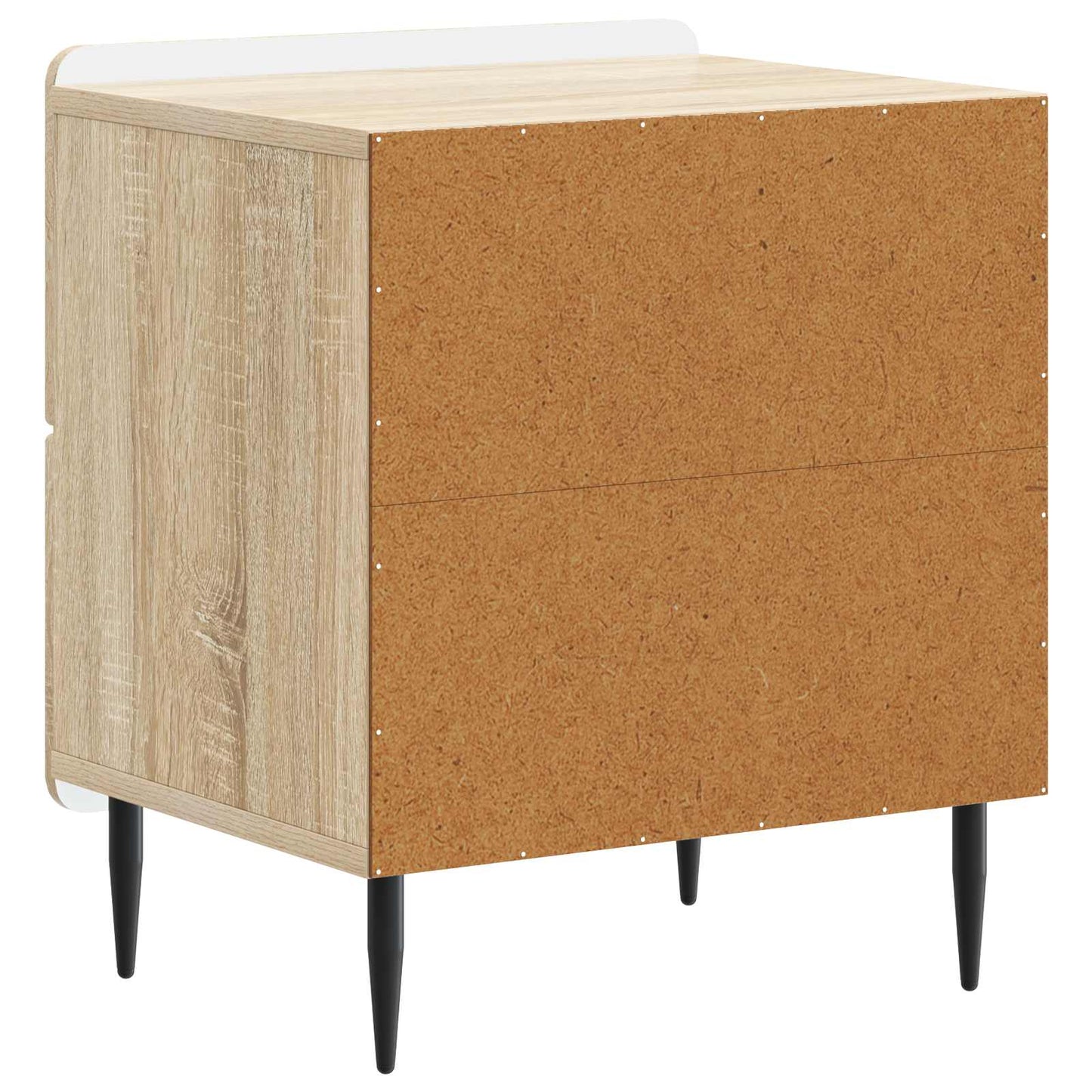 Nattbordskap med skuff 2 pcs Sonoma eik 43 x 34,5 x 49,5 cm