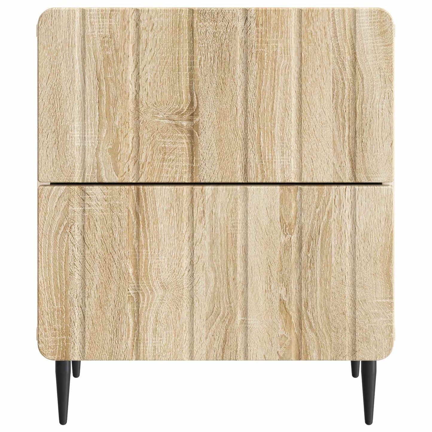 Nattbordskap med skuff 2 pcs Sonoma eik 43 x 34,5 x 49,5 cm