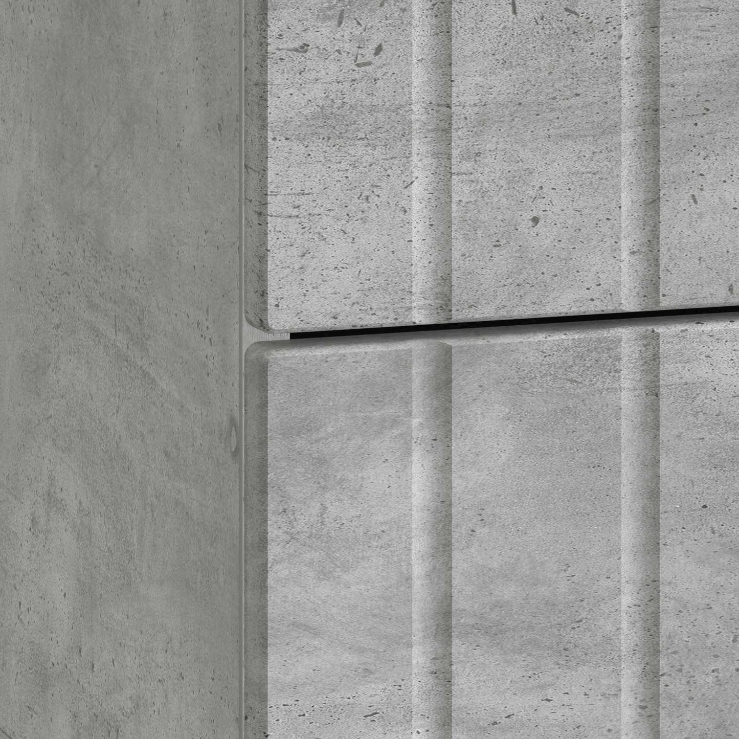 Nattbordskap Betonggrå 43 x 34,5 x 49,5 cm Konstruert tre