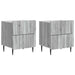 Nattbordskap med skuff 2 pcs Grå sonoma 43 x 34,5 x 49,5 cm
