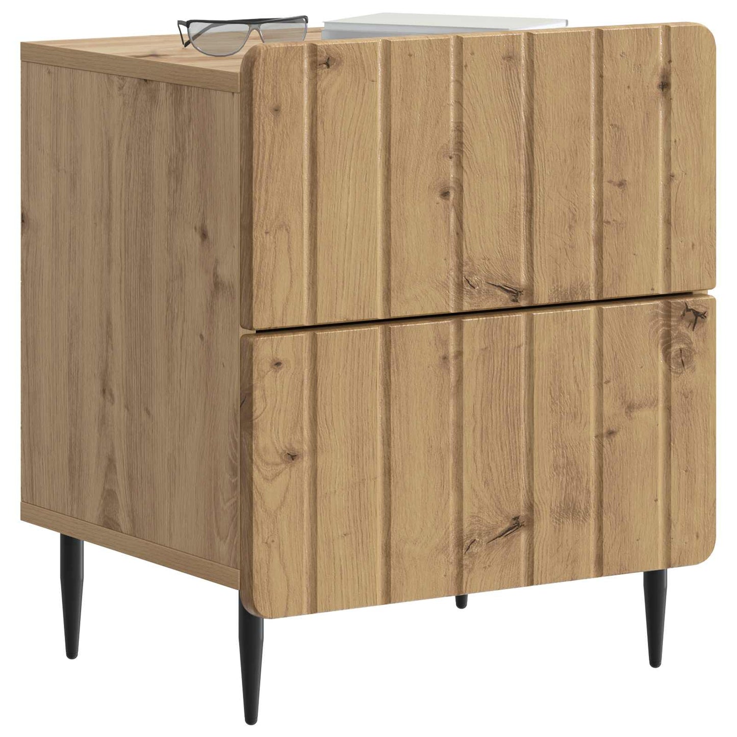Nattbordskap Artisan eik 43 x 34,5 x 49,5 cm Konstruert tre