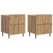 Nattbordskap 2 stk. Artisan eik 43 x 34,5 x 49,5 cm