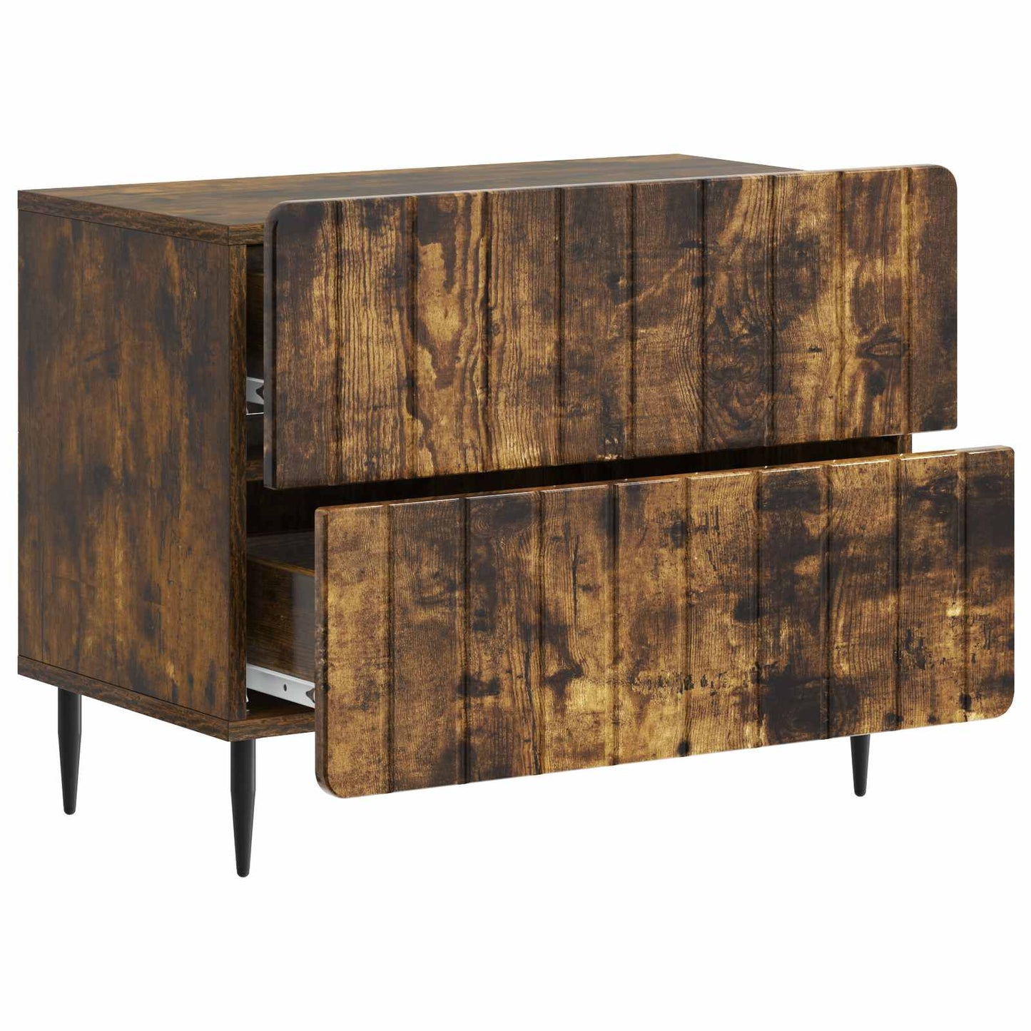 Nattbordskap Røkt Eik 62 x 34,5 x 49,5 cm Konstruert tre