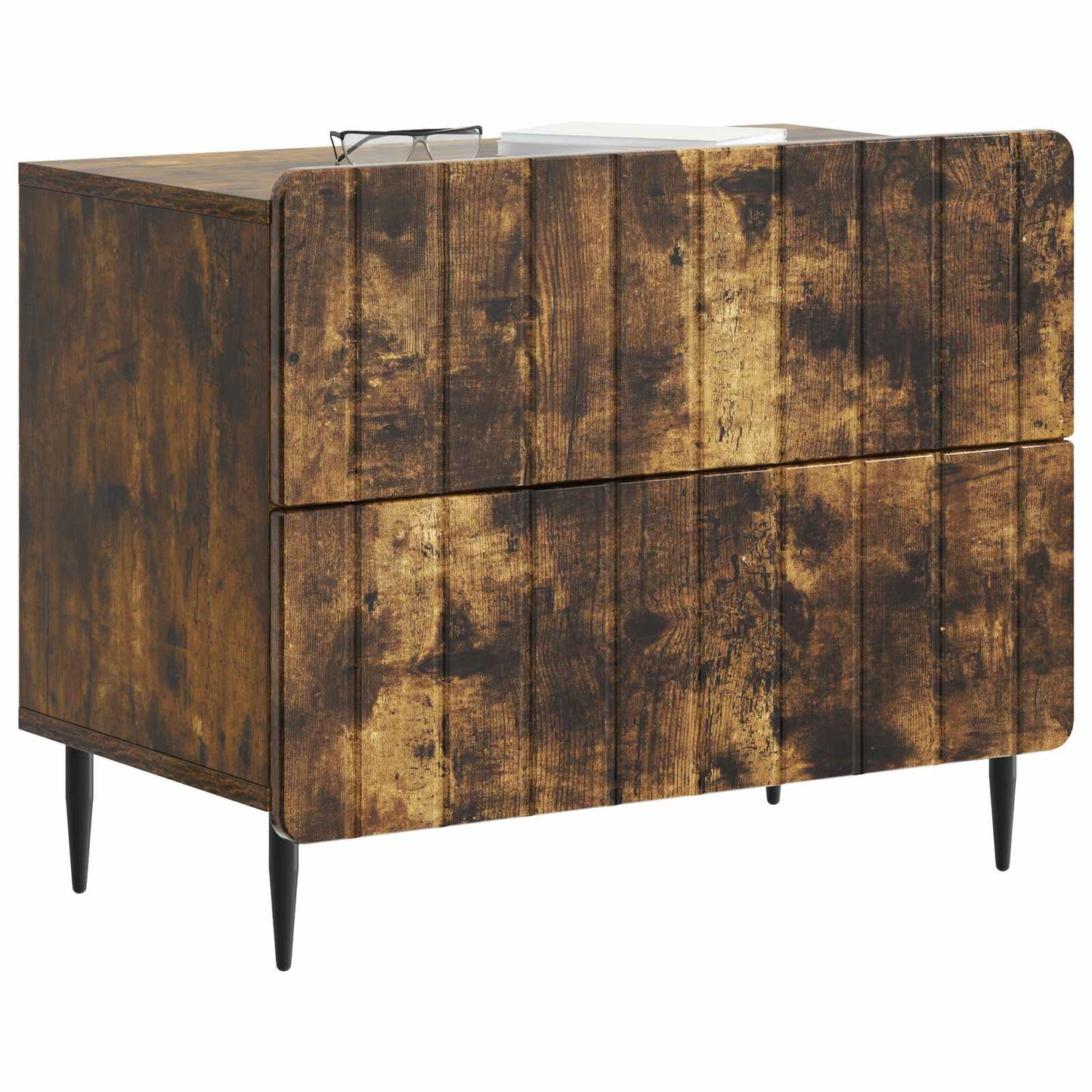 Nattbordskap Røkt Eik 62 x 34,5 x 49,5 cm Konstruert tre