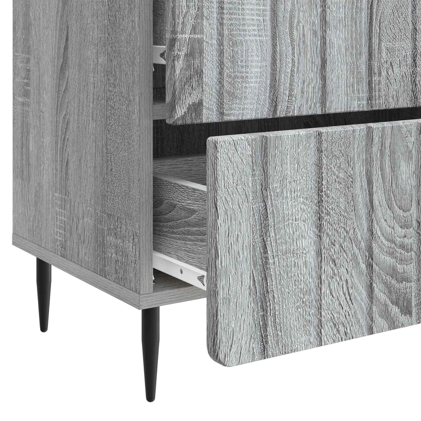 Nattbordskap Grå sonoma 62 x 34,5 x 49,5 cm Konstruert tre